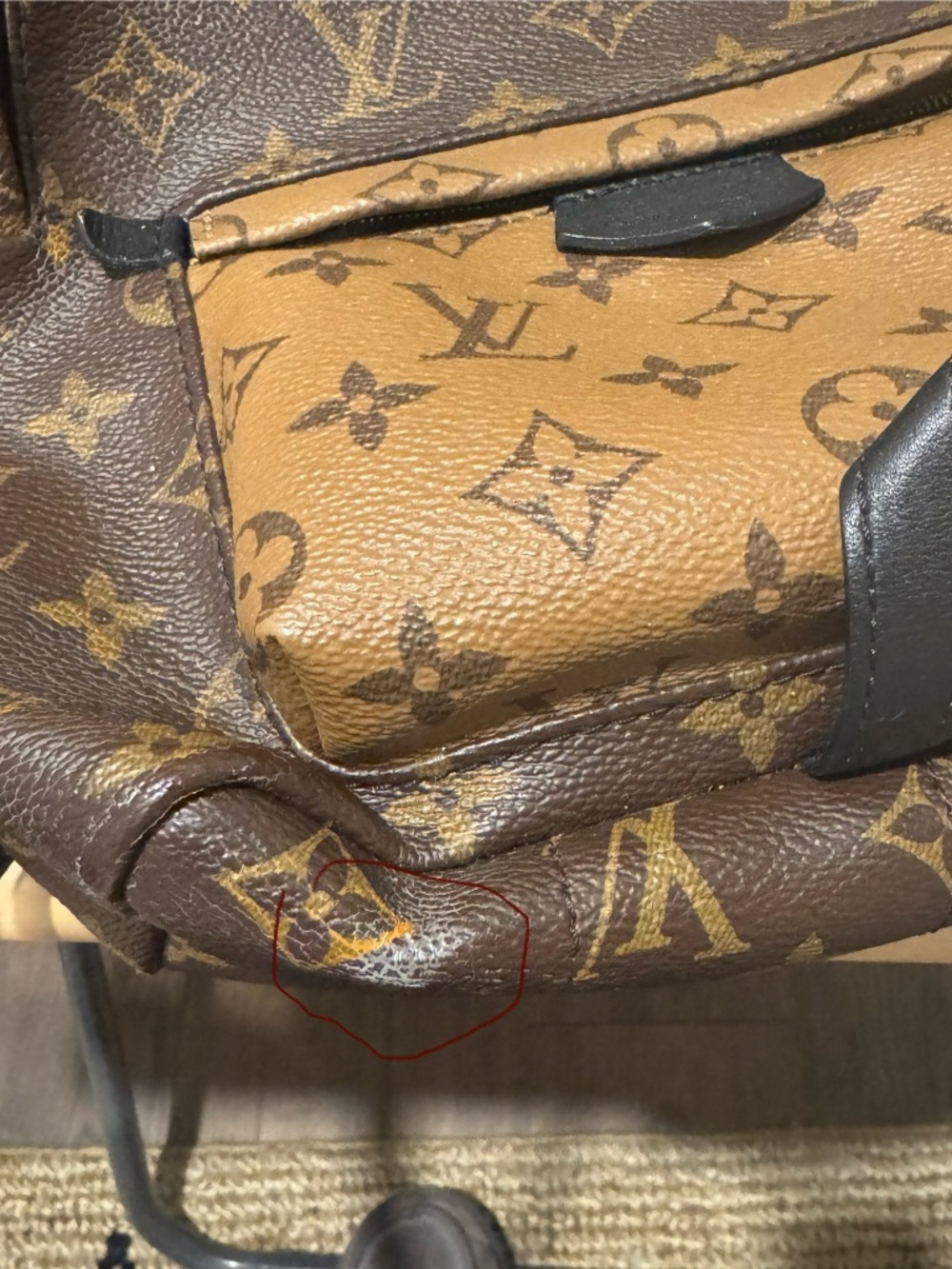 Louis Vuitton Palm Springs Backpack Reverse Monogram Canvas PM - Picture 9 of 16